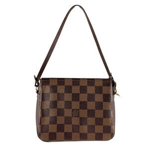 Louis Vuitton Damier Ebene Brown Truth Makeup Handbag Ebene Brown Canvas